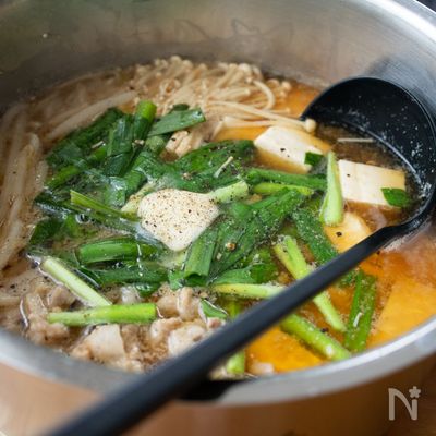 『豚バラもやしの味噌バター鍋』＃簡単＃時短鍋