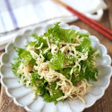 低糖質！切り干し大根とわさび菜のサラダ【糖質制限・糖質オフ】