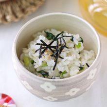 【だし茶漬けにも◎】しらすと小松菜の昆布だし炊き込みご飯