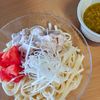 まゆのの作ってみた!投稿(クセになる美味しさ！バジルとくるみの豚しゃぶつけうどん)