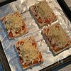 のせてトースターで焼くだけ♪「高野豆腐のキムチーズピザ」の工程2