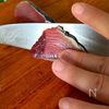 鰹のあおさとろろ丼の工程2
