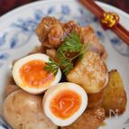 手羽元と新じゃがの甘辛煮込み【作り置き】