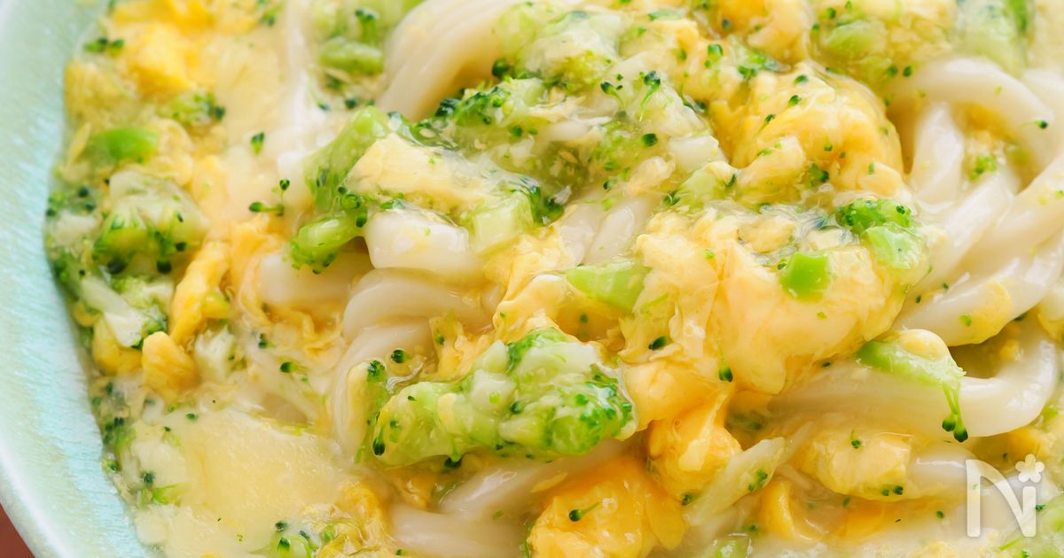 ブロッコリーのかきたまうどん