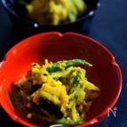 南瓜とオクラの塩麹煮