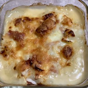 NACOの作ってみた!投稿(ネギ味噌♡ベーコン餅グラタン【#ホワイトソース不要】)