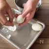 茹でて♪切って♪和えただけ♪
ゆでたまごのねぎ塩昆布和えの工程1