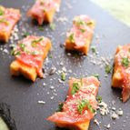 5分でできる！簡単おつまみ。生ハム＆スイチリの厚揚げ焼き