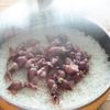 【白だし香る】ホタルイカと三つ葉のフライパン炊きごはんの工程3