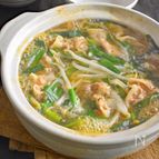 【下味冷凍肉で】豚にらもやし鍋
