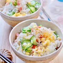 コスパ食材で簡単華やか♪♪『ちらし寿司風混ぜごはん』