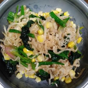 884398の作ってみた!投稿(やさい不足解消♡ほうれん草と切り干し大根のナムル)