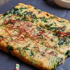 チヂミともいう⁈【豆苗の韓国風お焼き】お弁当にもおつまみにも