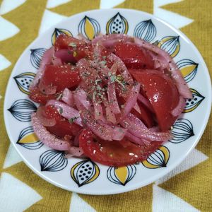 M＊Pの作ってみた!投稿(さっぱり！トマトとレッドオニオンのマリネ)
