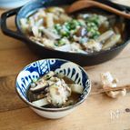 LODGEスキレットで！おもち入り麻婆秋野菜