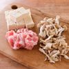 【豚肉と豆腐ときのこの豆乳ごま炒め】ボリューム満点♪の工程1