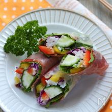 野菜たっぷりで華やか♪アレンジいろいろ生春巻きレシピ