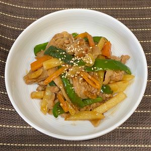 keicorazonの作ってみた!投稿(【豚肉とじゃがいもで青椒肉絲】天才的に旨い♡時短でパパッと！)