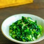 小松菜で野沢菜風・ポリ袋で簡単！