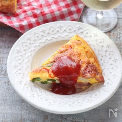 【スペイン風オムレツ】+生クリーム&チーズでより美味しく♪