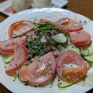 Nomigawa.Nの作ってみた!投稿(＼ほぼ5分!!／さば缶で簡単ウマい♡冷や汁風 豆乳うどん)