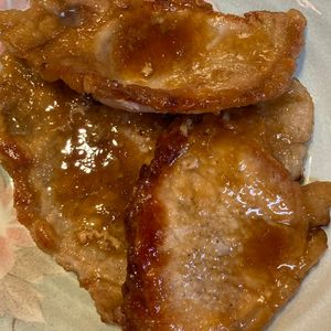 くだもの大好き🧡の作ってみた!投稿(【豚ロース厚切りの甘酢トンテキ】10分でご馳走1品)