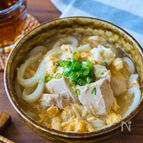 最後まで熱々！鶏のあんかけうどん
