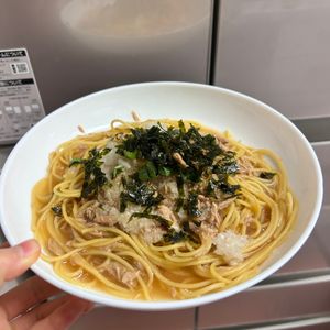 ケの作ってみた!投稿(【ツナと大葉の和風パスタ】ワンパンで旨みたっぷり♪)