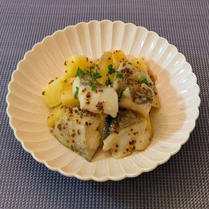 𝔂𝓾𝓶𝓲🍓の作ってみた!投稿(レンジで出来ちゃう＊鱈とじゃがいものハニーマスタードバター＊)
