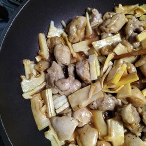 1207859の作ってみた!投稿(『たけのこと鶏肉の甘辛炒め』旬のたけのこでご飯が進む!!)