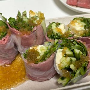 琉の作ってみた!投稿(ローストビーフの生春巻き)