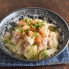 豚バラ肉と白菜の重ねレンジ蒸し