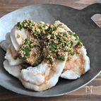むね肉がプルプル！水晶鶏のねぎポン酢だけ