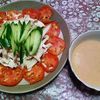 パーフェクトセルの作ってみた!投稿(【我が家自慢のしっとり蒸し鶏♡】夏野菜たっぷり胡麻みそ棒棒鶏)