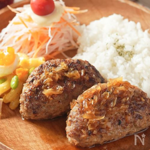 家族が大絶賛！【ポテサラパケットハンバーグ】