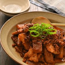 ご飯がすすむ!大根のと厚揚げの肉味噌炒め