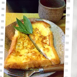 チョロリスの作ってみた!投稿(甘じょっぱ系フレンチトースト＊チーズとろけるモンティクリスト)