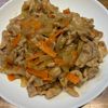 くだもの大好き🧡の作ってみた!投稿(食材２つ【豚こま肉のスタミナ焼き】ご飯が進む簡単メイン)