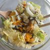 驚きのおいしさ！【柿と白菜のあまじょっぱサラダ】の工程2