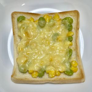 キャピタンの作ってみた!投稿(手軽にタンパク質！枝豆コーントースト)