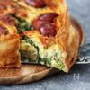 絶品！ふんわりやわらか【ジョンソンヴィルと春野菜のキッシュ】の工程5