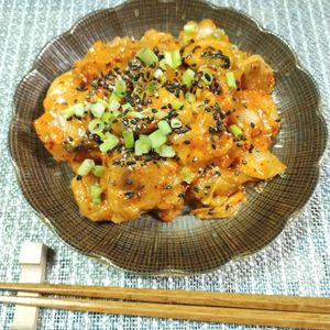 M＊Pの作ってみた!投稿(【めちゃ旨キムチ鶏マヨ】キムチを使ったいつもと一味違う鶏マヨ)