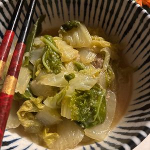 1169387の作ってみた!投稿(フライパンで！白菜と鶏肉の味噌バター蒸し煮)