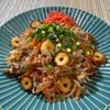 楽ラク手抜キッチン🐶🐾の作ってみた!投稿(簡単でボリューム満点！焼かない焼きそば【火を使わない】)