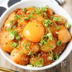 コストコの生ホタテで作る！！絶品＆豪快なユッケ丼