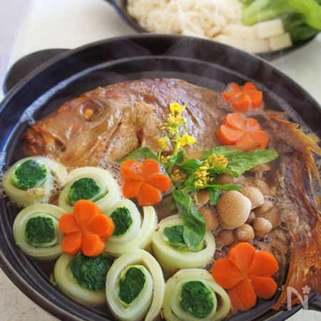 にらみ鯛のにゅう麵の鍋 By 吉村ルネ レシピサイト Nadia ナディア プロの料理家のおいしいレシピ