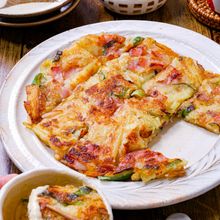 【ねぎベーコンのじゃがチーズチヂミ】マヨ醤油で♡推せるチヂミ