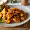 甘辛味がやみつきに！【さつまいもと鶏肉のみそだれ】