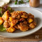 甘辛味がやみつきに！【さつまいもと鶏肉のみそだれ】