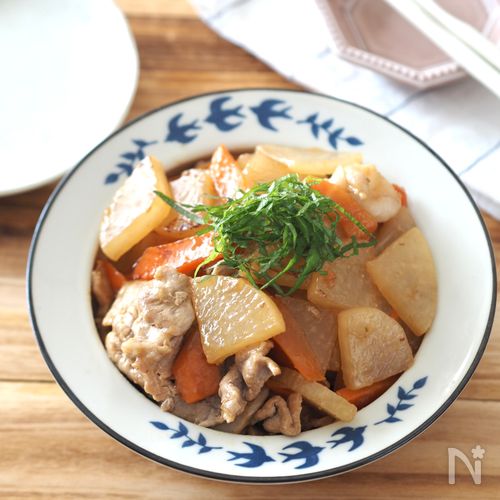 こくうま！時短でできる【豚こまと大根のオイスターソース炒め】